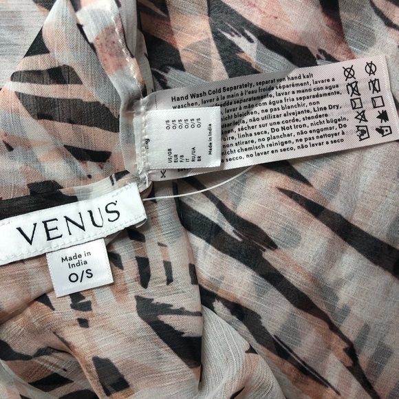 VENUS Zebra Pattern Swim Sarong O/S NWOT - Picture 11 of 15